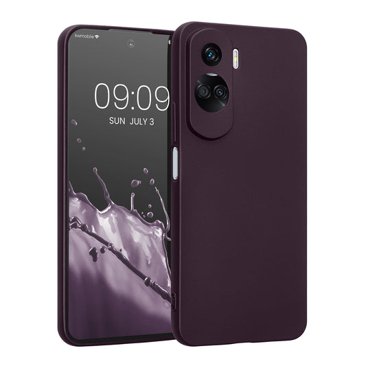 kwmobile Phone Case for HONOR 90 Lite 5G - Soft Silicone Case with Metallic Shimmer - Protective Cover
