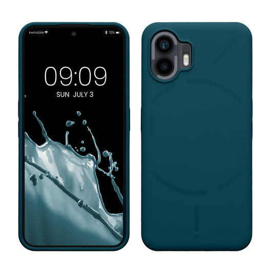 Rubberized Silicone Case for Nothing Phone (2) in Matte Petrol