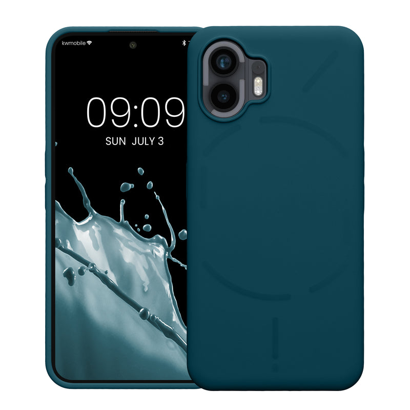Rubberized Silicone Case for Nothing Phone (2) in Matte Petrol