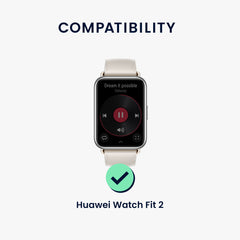 kwmobile Metall Adapter mit 20mm Bandbreite kompatibel mit Huawei Watch Fit 2 Uhrenarmband - Smartwatch Armband