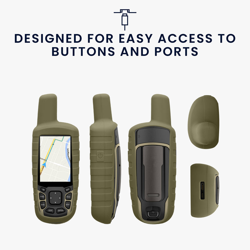 kwmobile Case Compatible with Garmin GPSMAP 65 / 62 / 62S / 62SC - Protective Cover for GPS Handheld Device