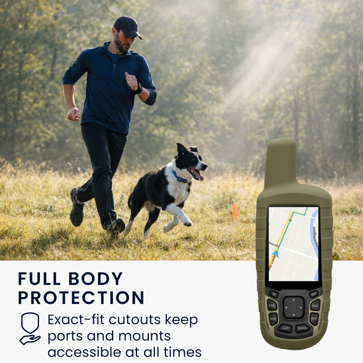 kwmobile Case Compatible with Garmin GPSMAP 65 / 62 / 62S / 62SC - Protective Cover for GPS Handheld Device