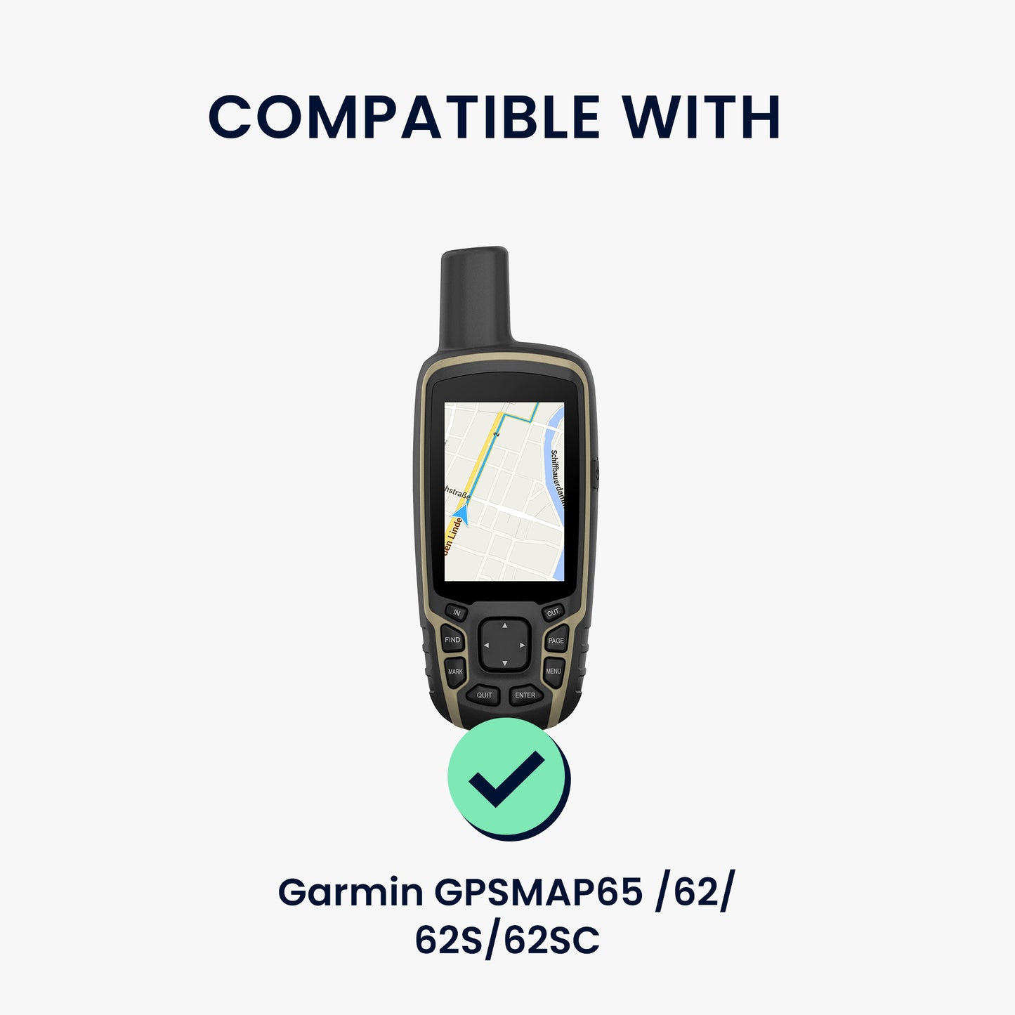 kwmobile Case Compatible with Garmin GPSMAP 65 / 62 / 62S / 62SC - Protective Cover for GPS Handheld Device