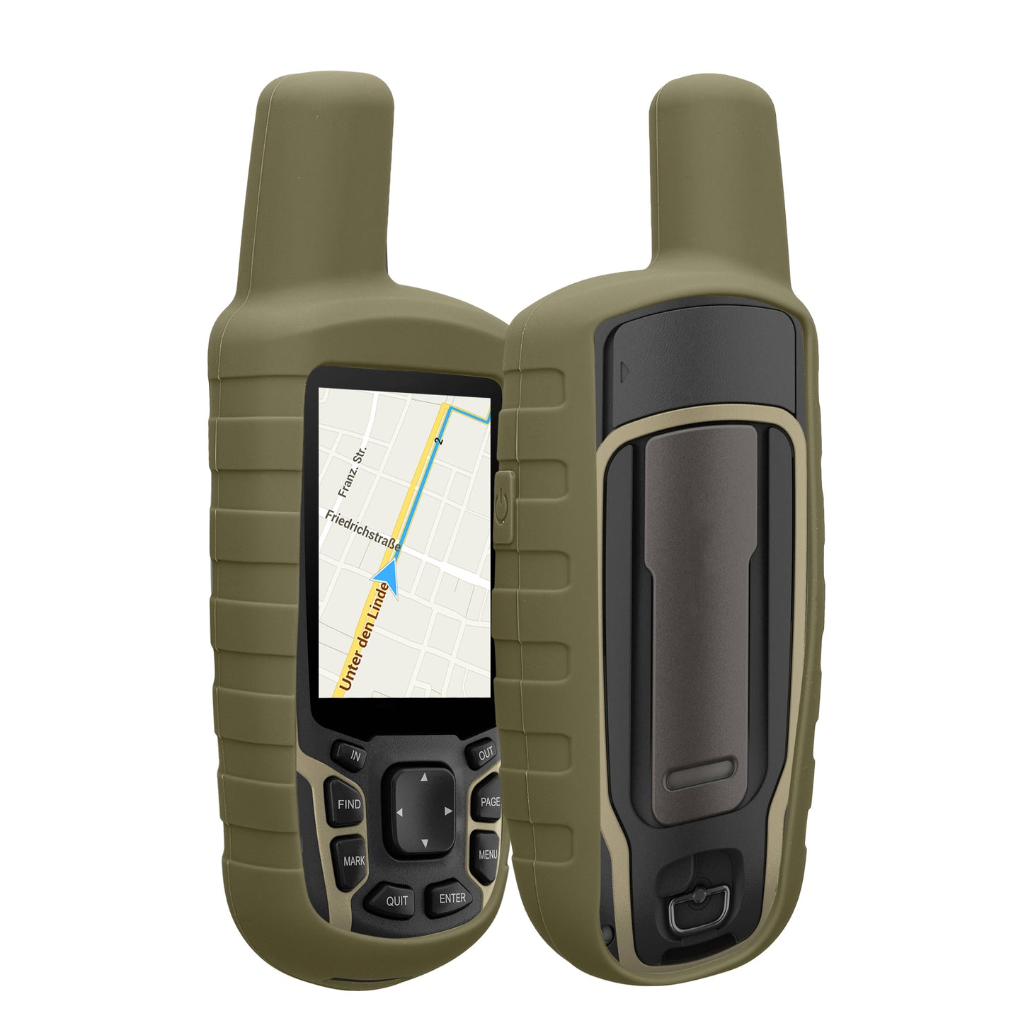 kwmobile Hülle für Garmin GPSMAP 65 / 62 / 62S / 62SC Schutzhülle - Hülle für GPS Handgerät - Case in Grün Grün  