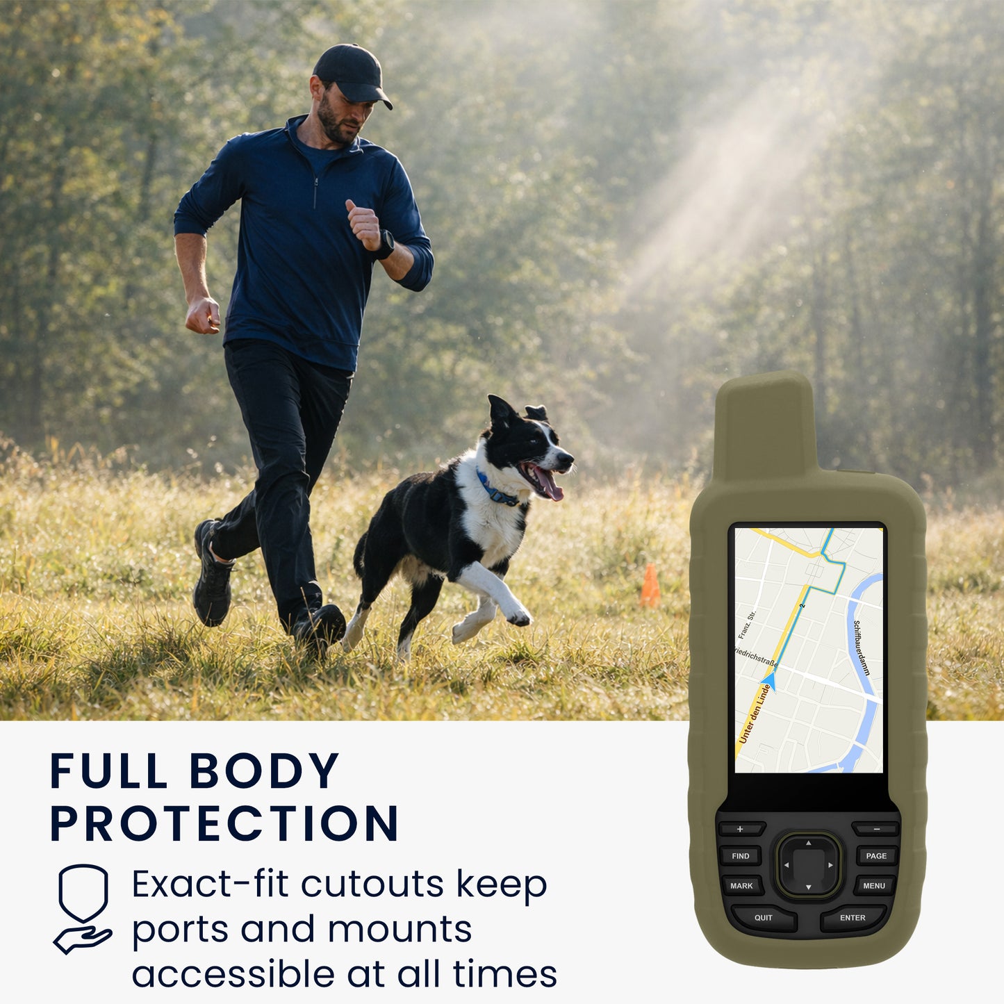 kwmobile Case compatible with Garmin GPSMAP 66sr / GPSMAP 67 - Protective Cover for GPS Handheld Device
