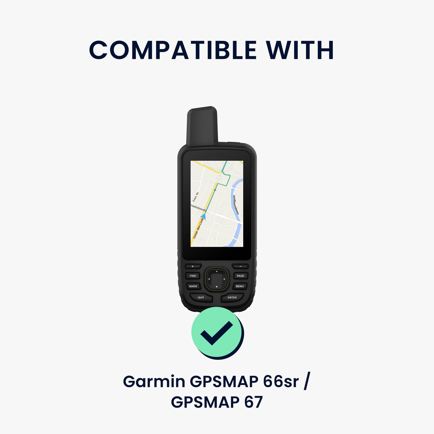 kwmobile Case compatible with Garmin GPSMAP 66sr / GPSMAP 67 - Protective Cover for GPS Handheld Device