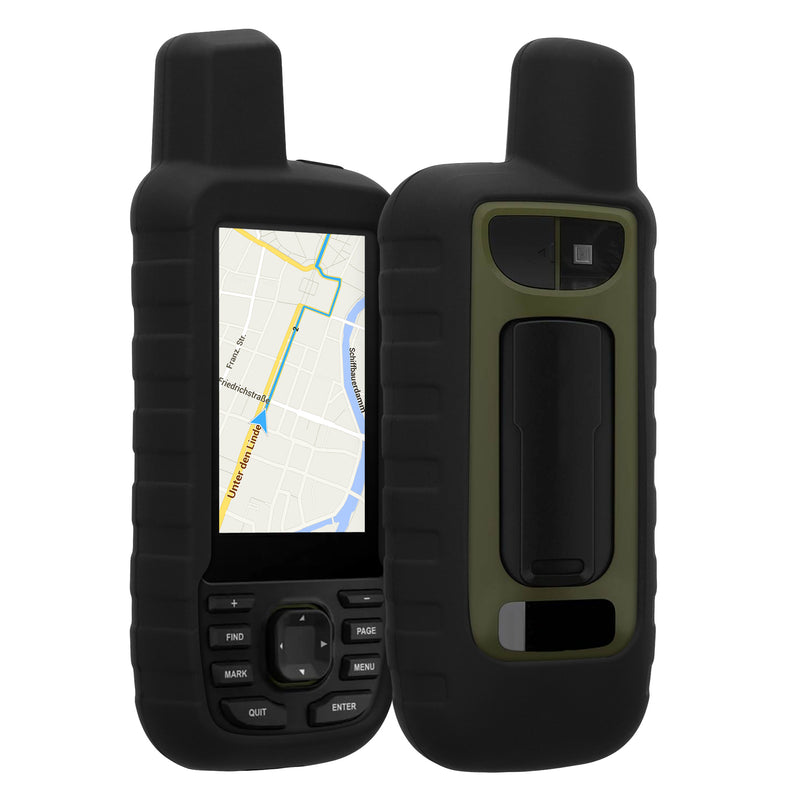 kwmobile Hülle für Garmin GPSMAP 66sr / GPSMAP 67 Schutzhülle - Hülle für GPS Handgerät - Case in Schwarz Schwarz  