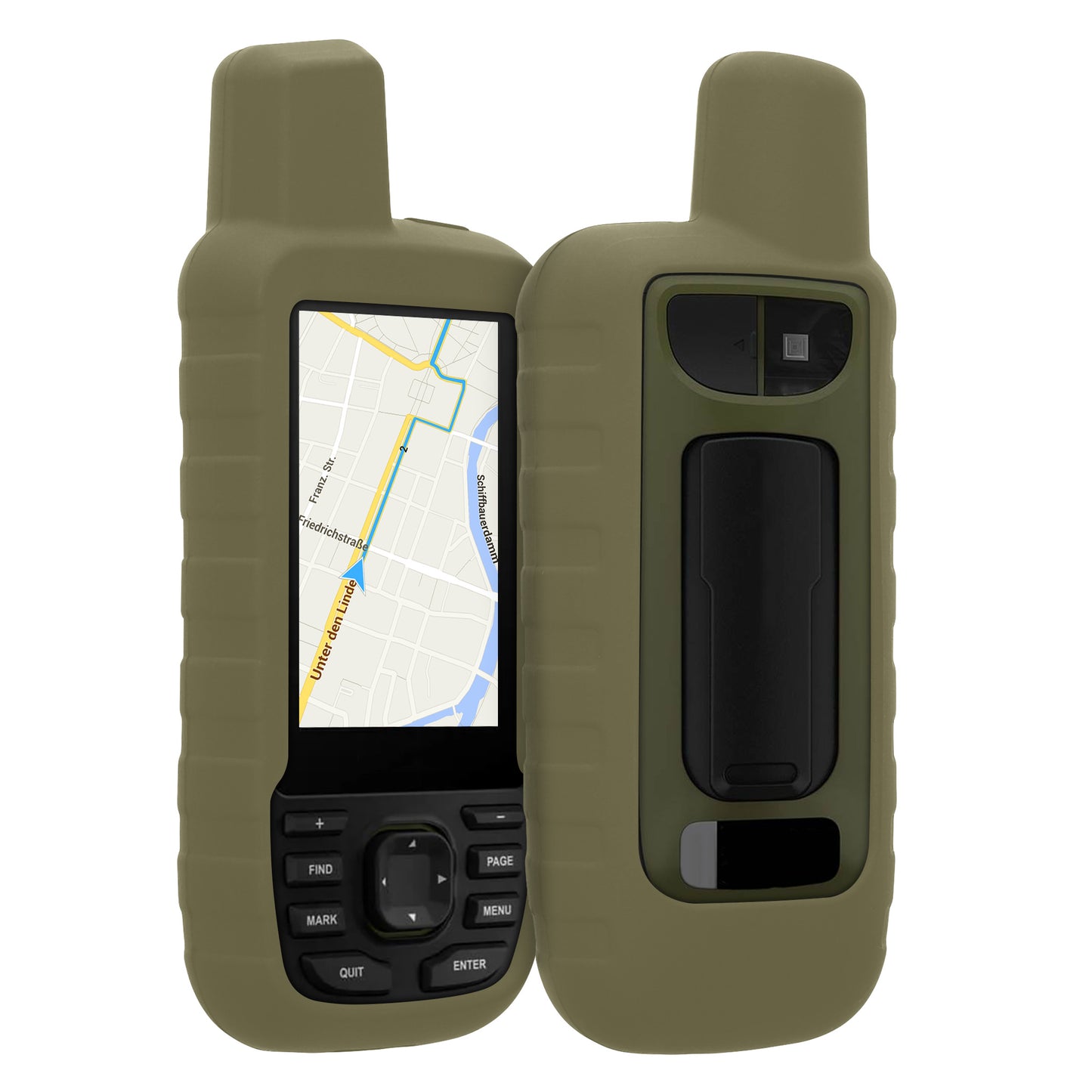 kwmobile Hülle für Garmin GPSMAP 66sr / GPSMAP 67 Schutzhülle - Hülle für GPS Handgerät - Case in Grün Grün  