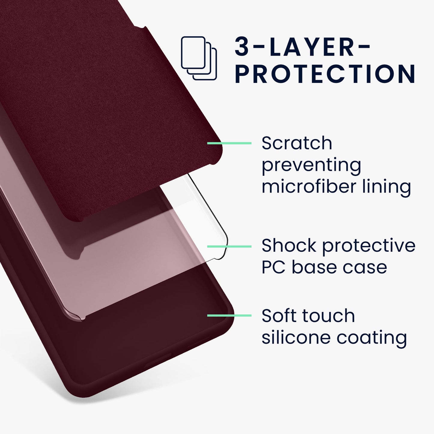 kwmobile Phone Case for Google Pixel 8 Pro Case, for Pixel 8 Pro Cover - Silicone Case - Wireless Charging