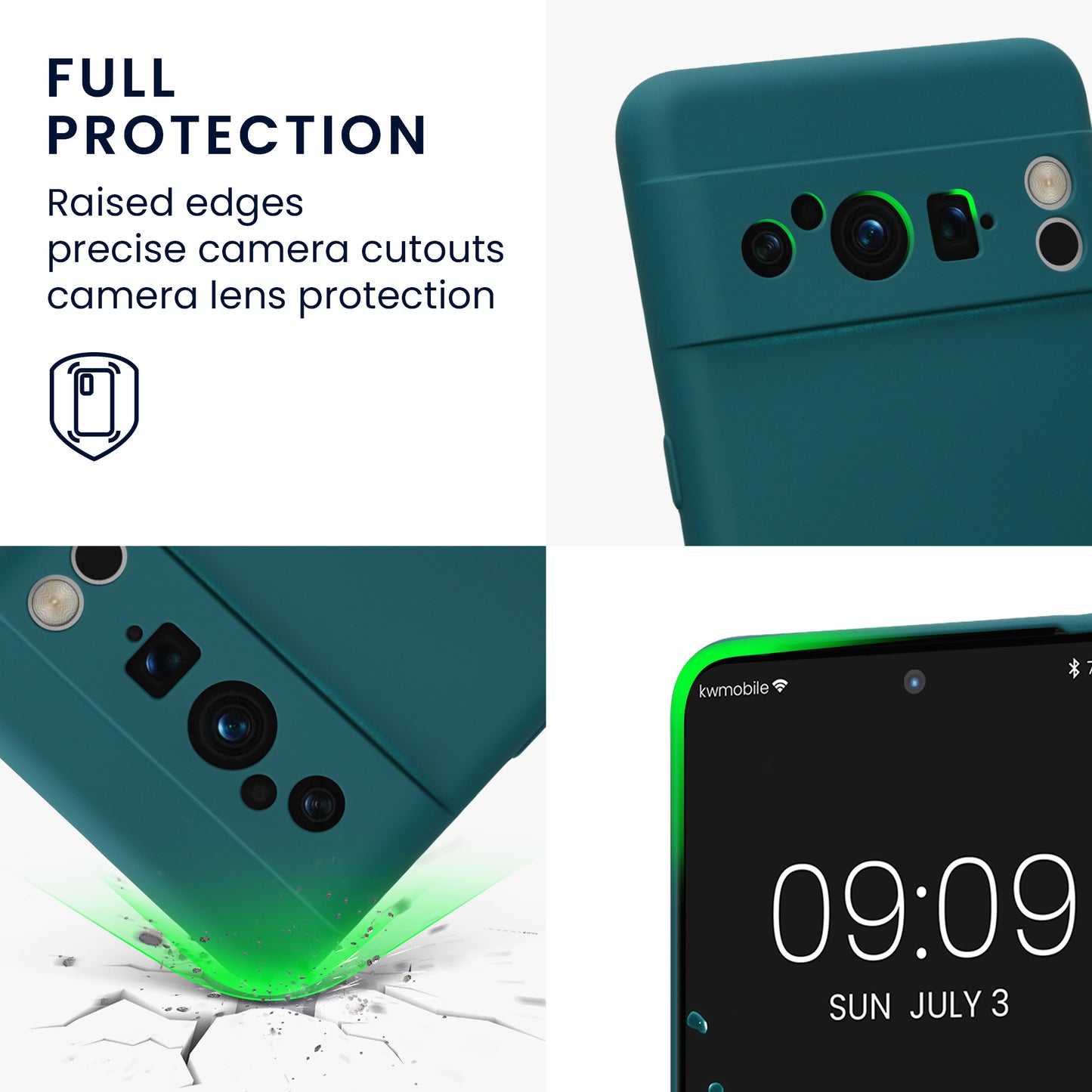 kwmobile Slim Case Compatible with Google Pixel 8 Pro Cover