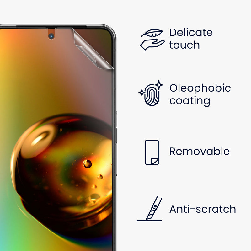 kwmobile 3x Displayschutzfolie kompatibel mit Google Pixel 8 Pro Folie - Schutzfolien Set - Kristallklar - Displayschutz