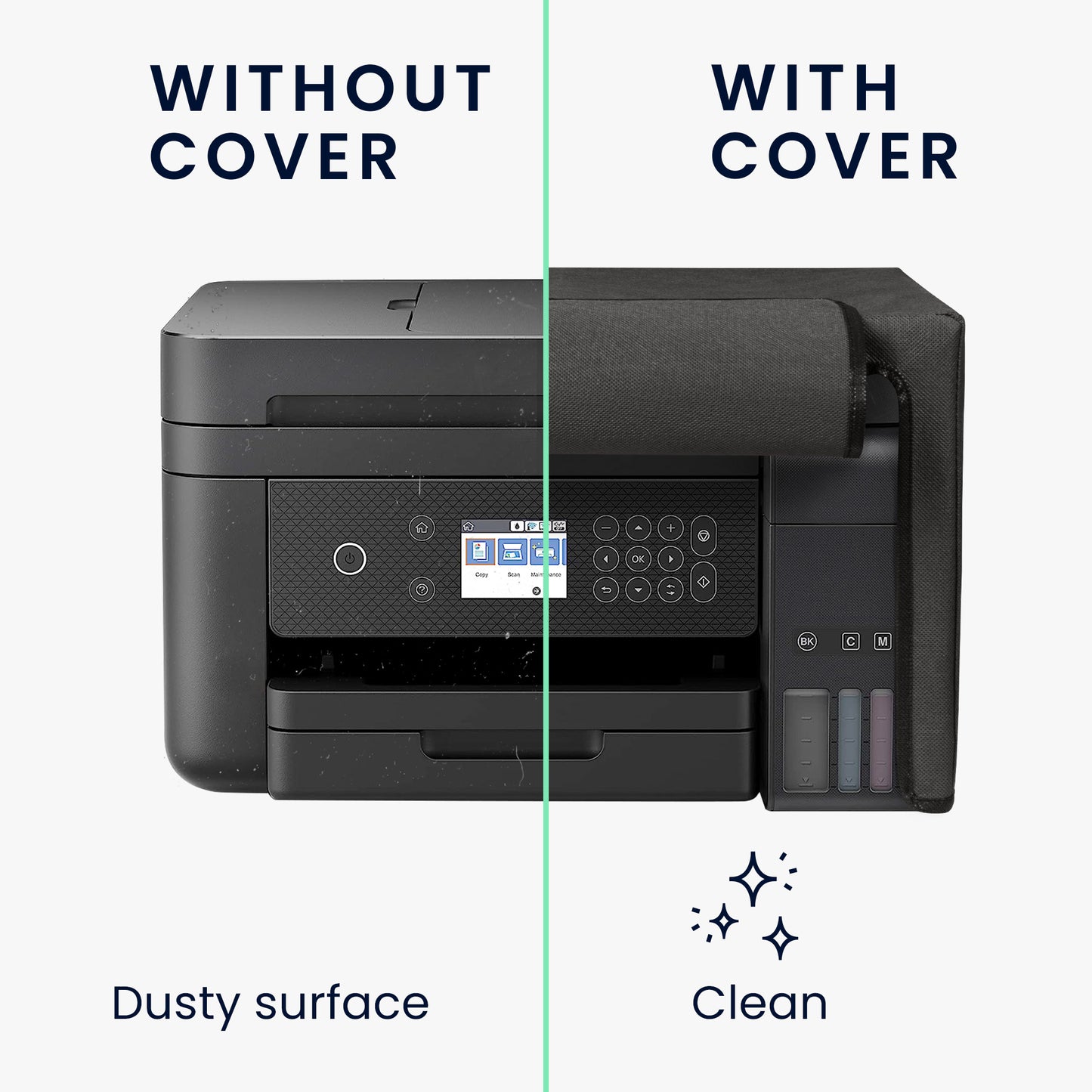 kwmobile Cover kompatibel mit Epson Eco Tank ET-3850 / Eco Tank ET-4856 - Tasche Hülle Drucker - Staubschutzhülle