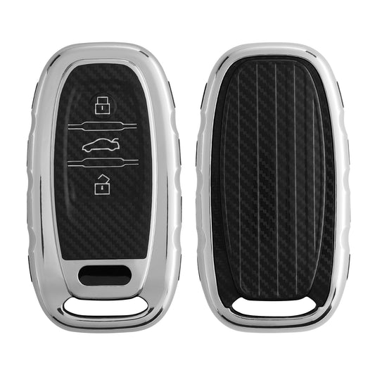 Case for Audi A6 A7 A8 Q7 Q8 3-Button Car Key Keyless