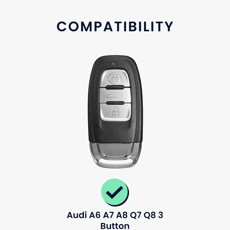 Case for Audi A6 A7 A8 Q7 Q8 3-Button Car Key Keyless
