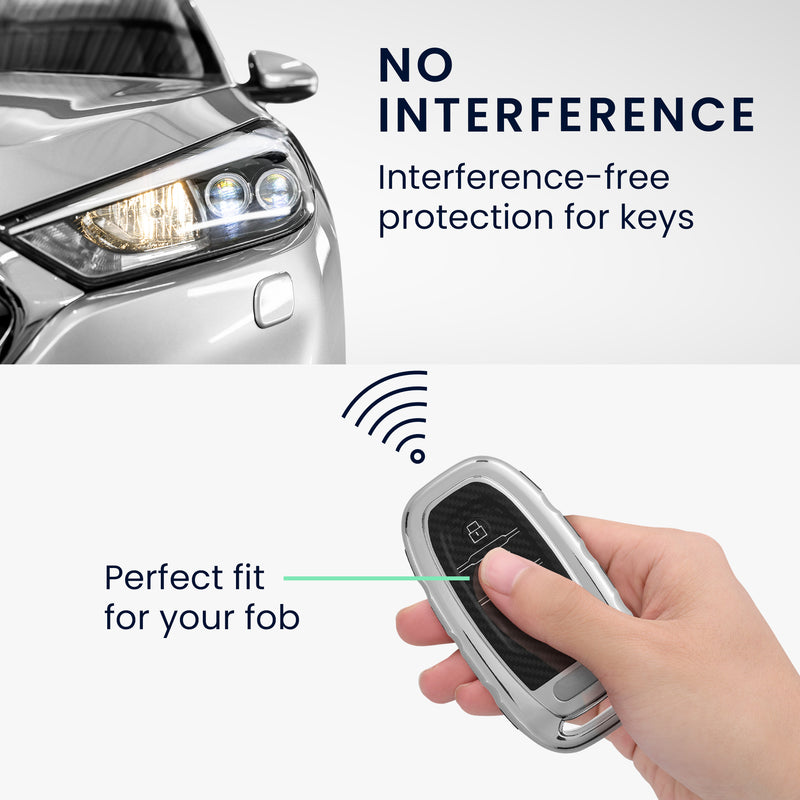 Case for Audi A6 A7 A8 Q7 Q8 3-Button Car Key Keyless