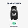 Cover for BMW 3-button remote car key (Keyless Go only)