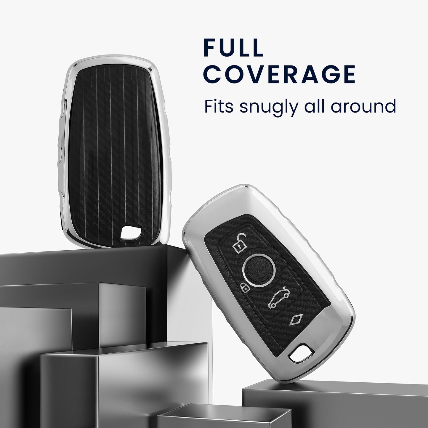 Cover for BMW 3-button remote car key (Keyless Go only)