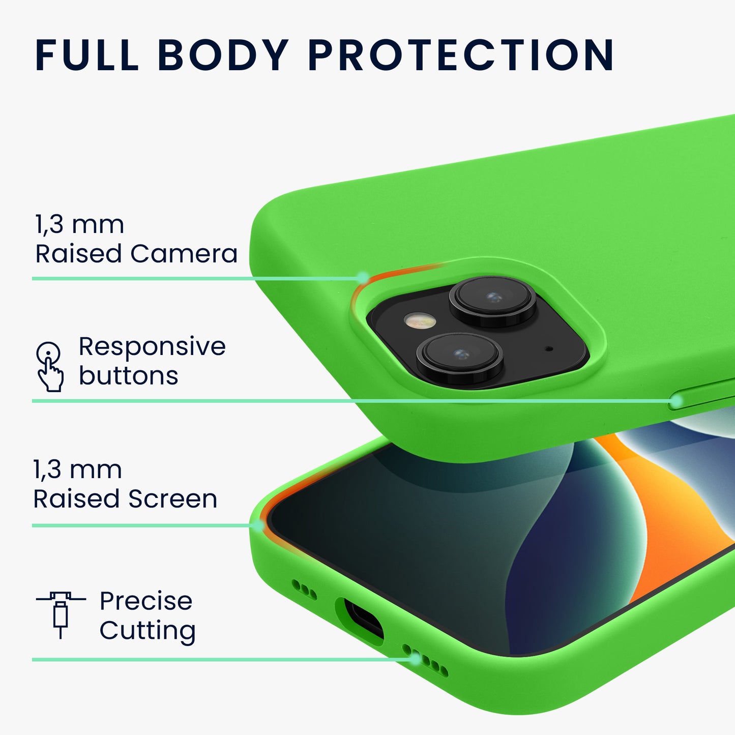 kwmobile Phone Case for iPhone 15 Case Wireless Charging