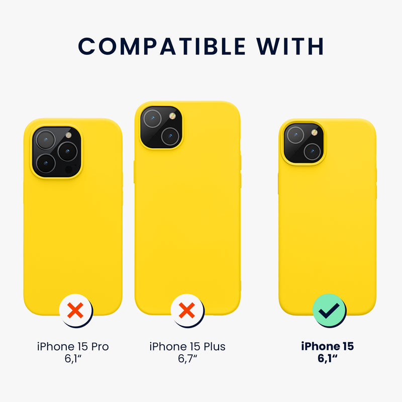 kwmobile Phone Case for iPhone 15 Case Wireless Charging