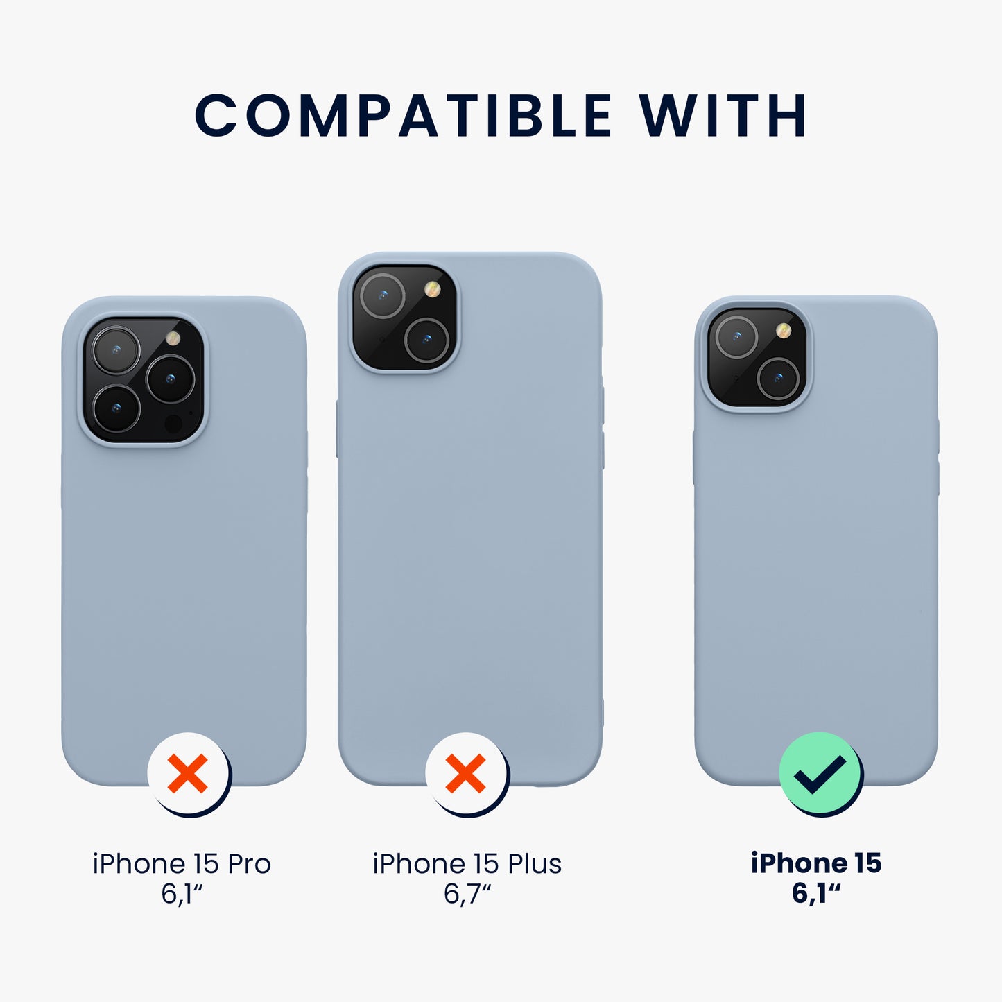 kwmobile Phone Case for iPhone 15 Case Wireless Charging