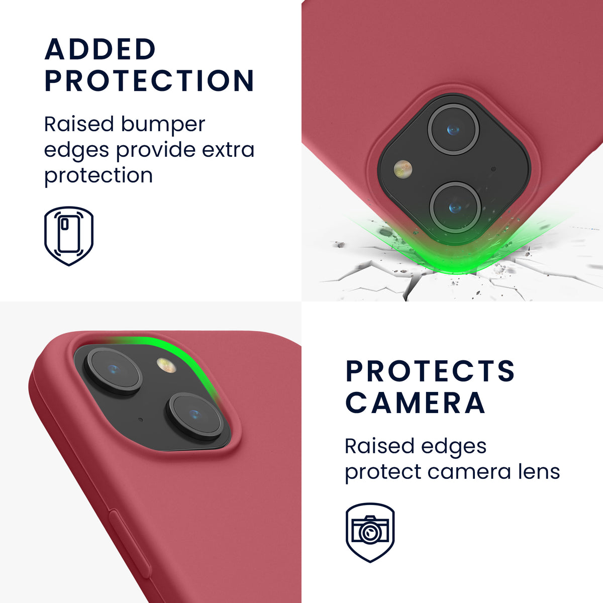 kwmobile Phone Case for iPhone 15 Case Wireless Charging