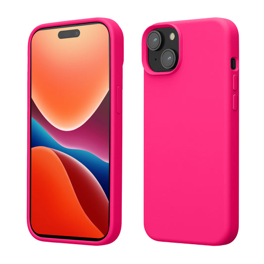 kwmobile Phone Case for iPhone 15 Plus - Silicone Cover - Wireless Charging