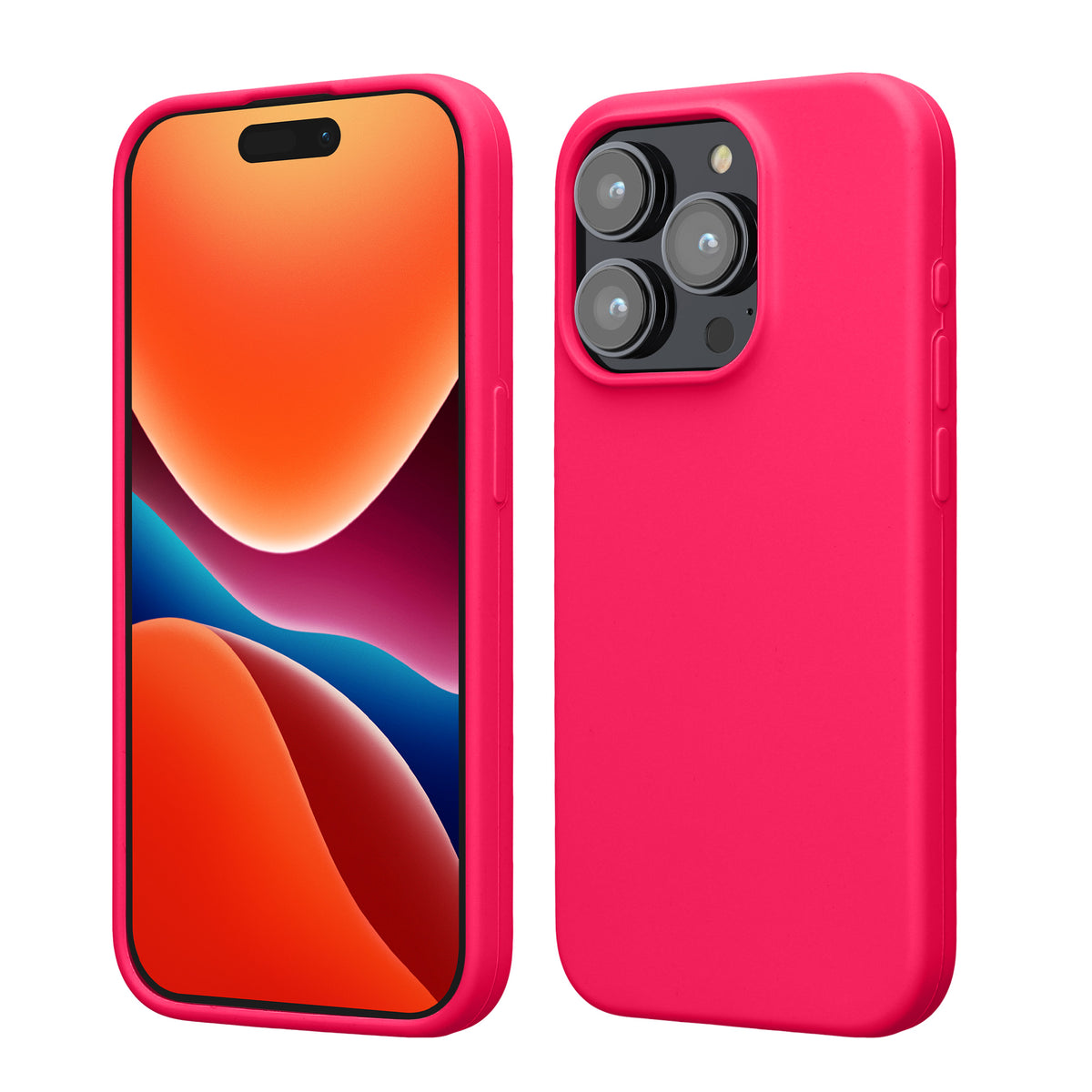 kwmobile Phone Case for iPhone 15 Pro - Silicone Cover - Wireless Charging