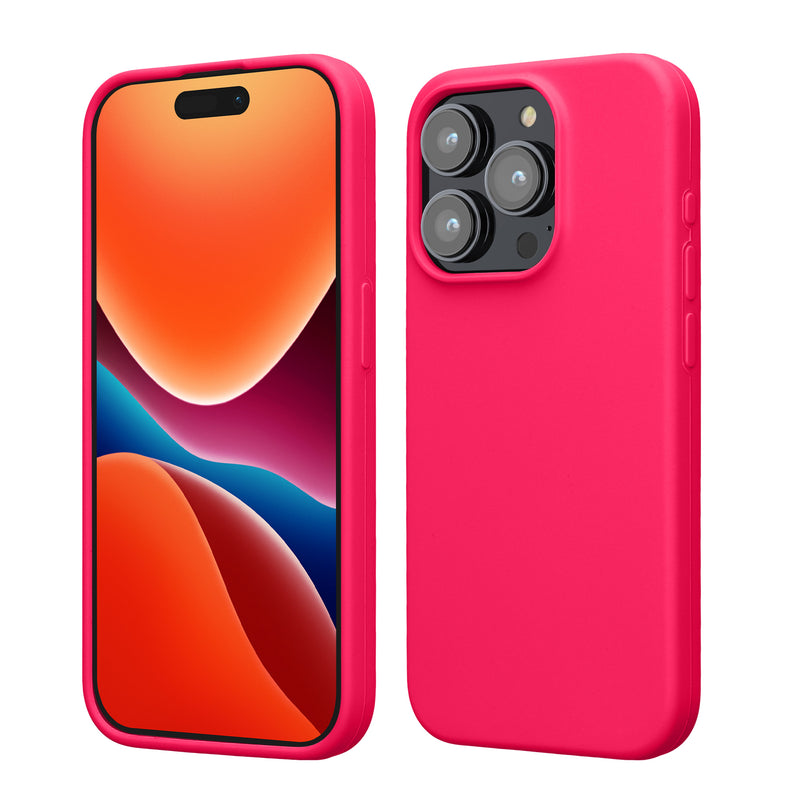 kwmobile Phone Case for iPhone 15 Pro - Silicone Cover - Wireless Charging