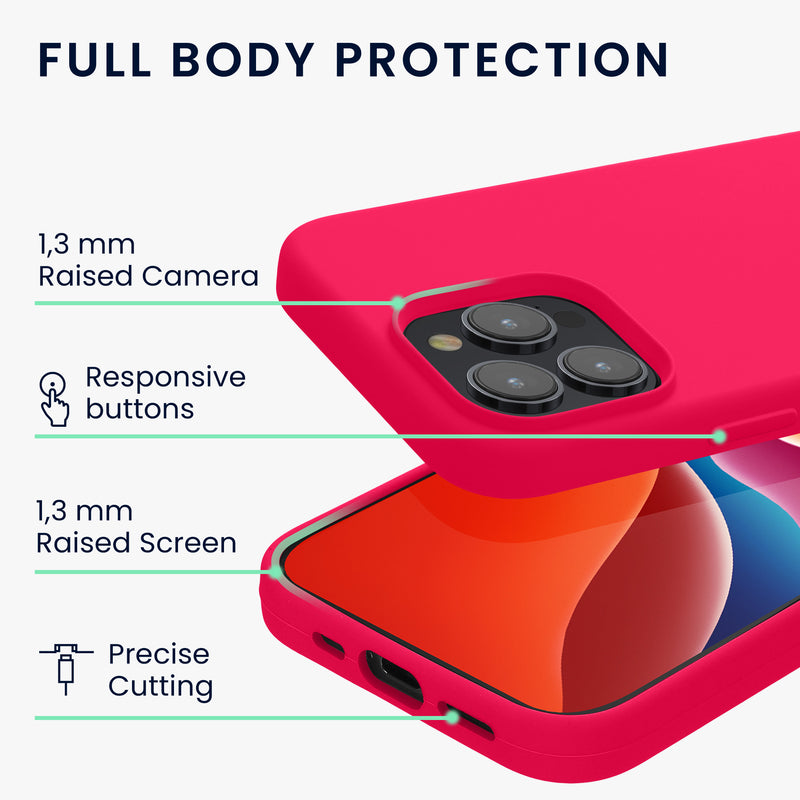 kwmobile Phone Case for iPhone 15 Pro - Silicone Cover - Wireless Charging