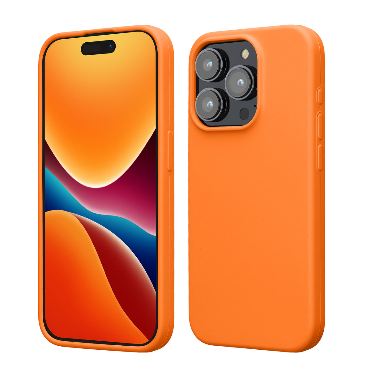 kwmobile Phone Case for iPhone 15 Pro - Silicone Cover - Wireless Charging