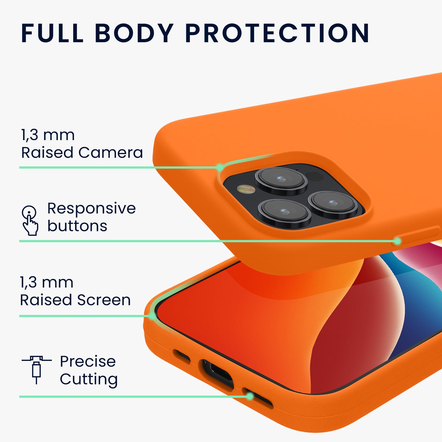 kwmobile Phone Case for iPhone 15 Pro - Silicone Cover - Wireless Charging