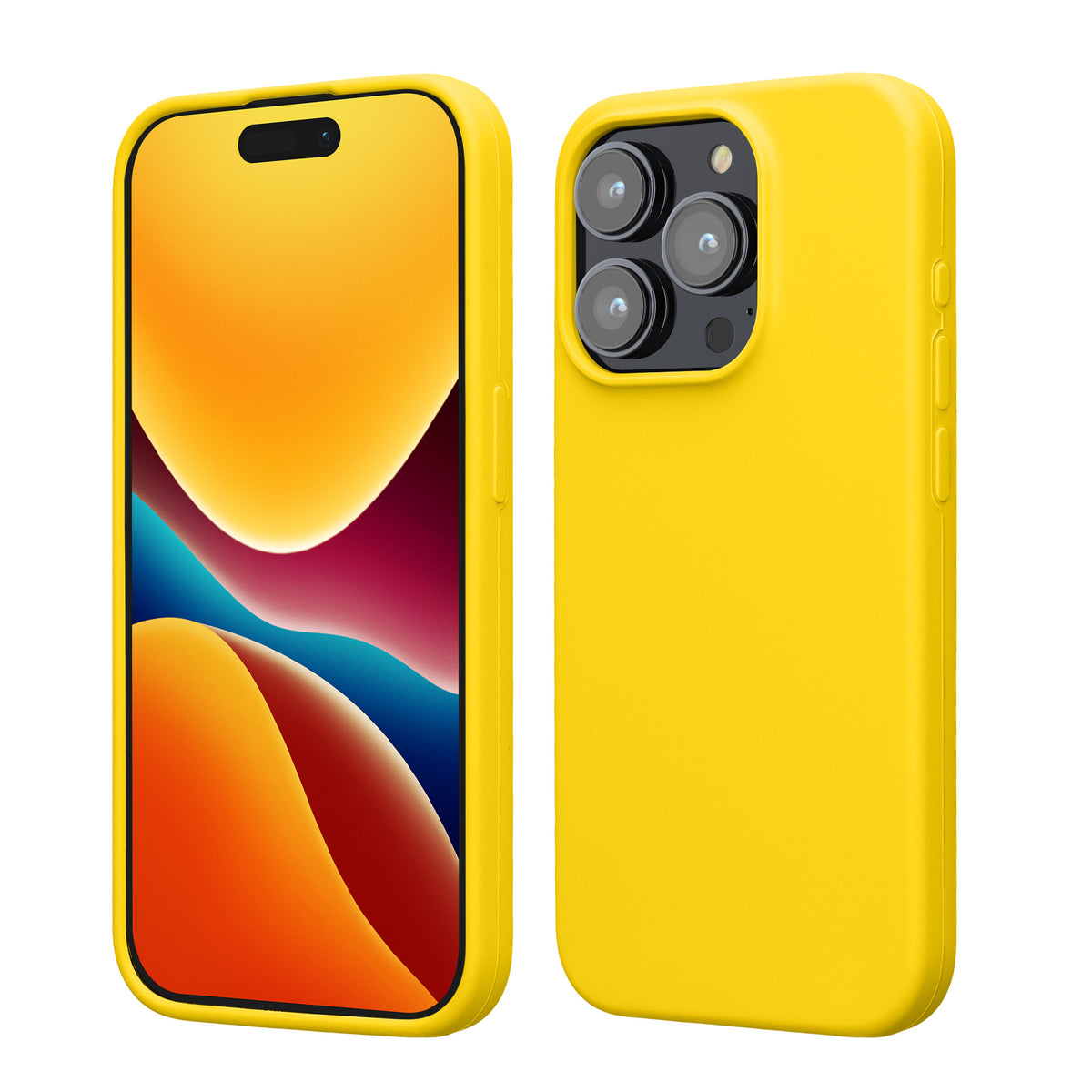 kwmobile Phone Case for iPhone 15 Pro - Silicone Cover - Wireless Charging