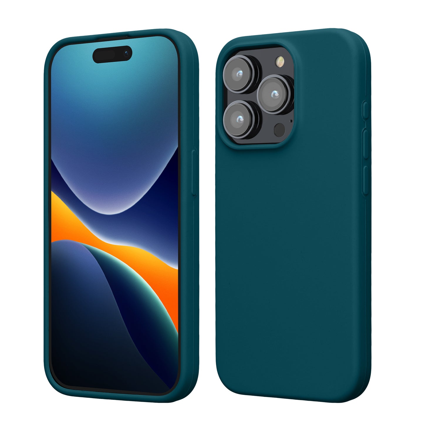 kwmobile Phone Case for iPhone 15 Pro - Silicone Cover - Wireless Charging