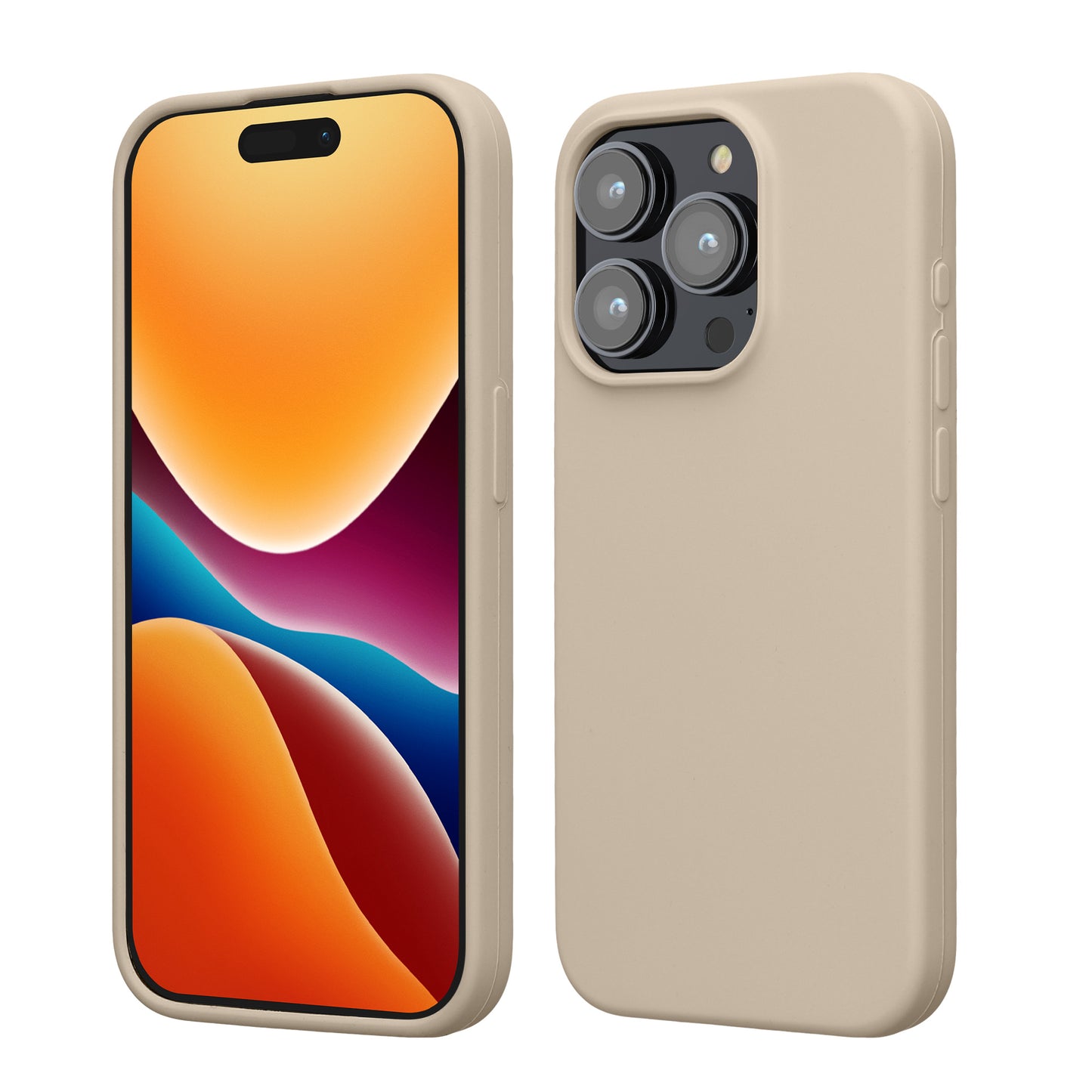 kwmobile Phone Case for iPhone 15 Pro - Silicone Cover - Wireless Charging