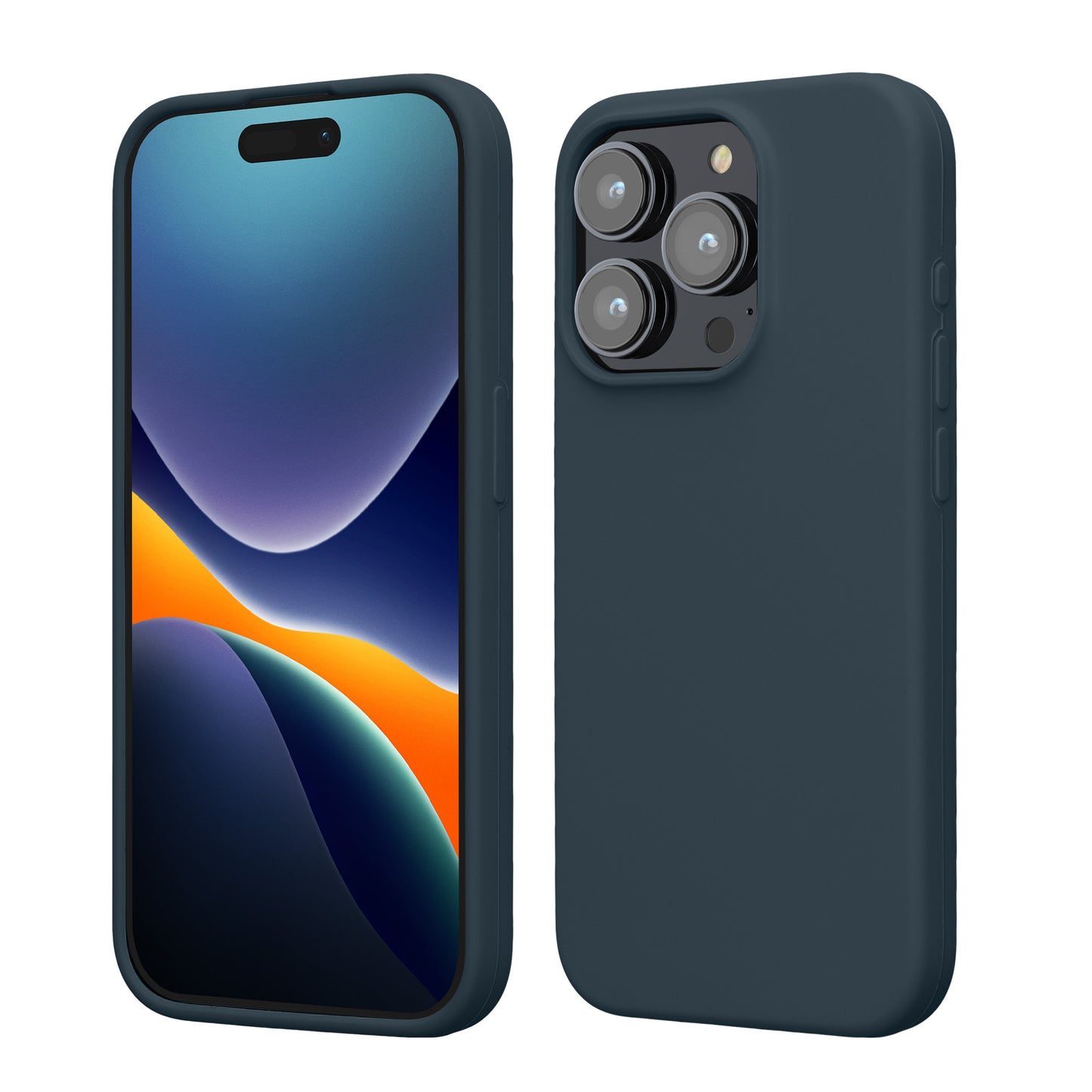 kwmobile Phone Case for iPhone 15 Pro - Silicone Cover - Wireless Charging