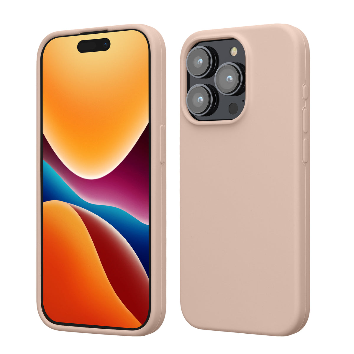 kwmobile Phone Case for iPhone 15 Pro - Silicone Cover - Wireless Charging