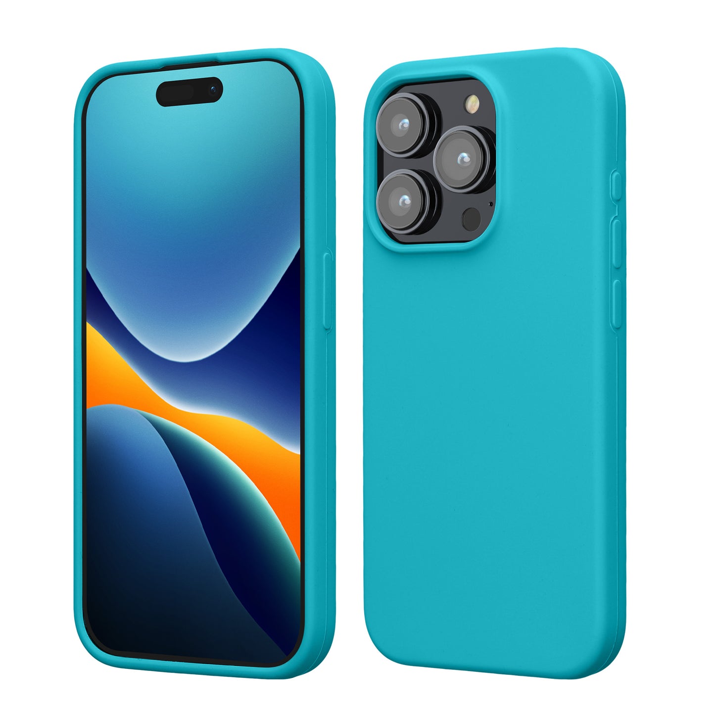 kwmobile Phone Case for iPhone 15 Pro - Silicone Cover - Wireless Charging