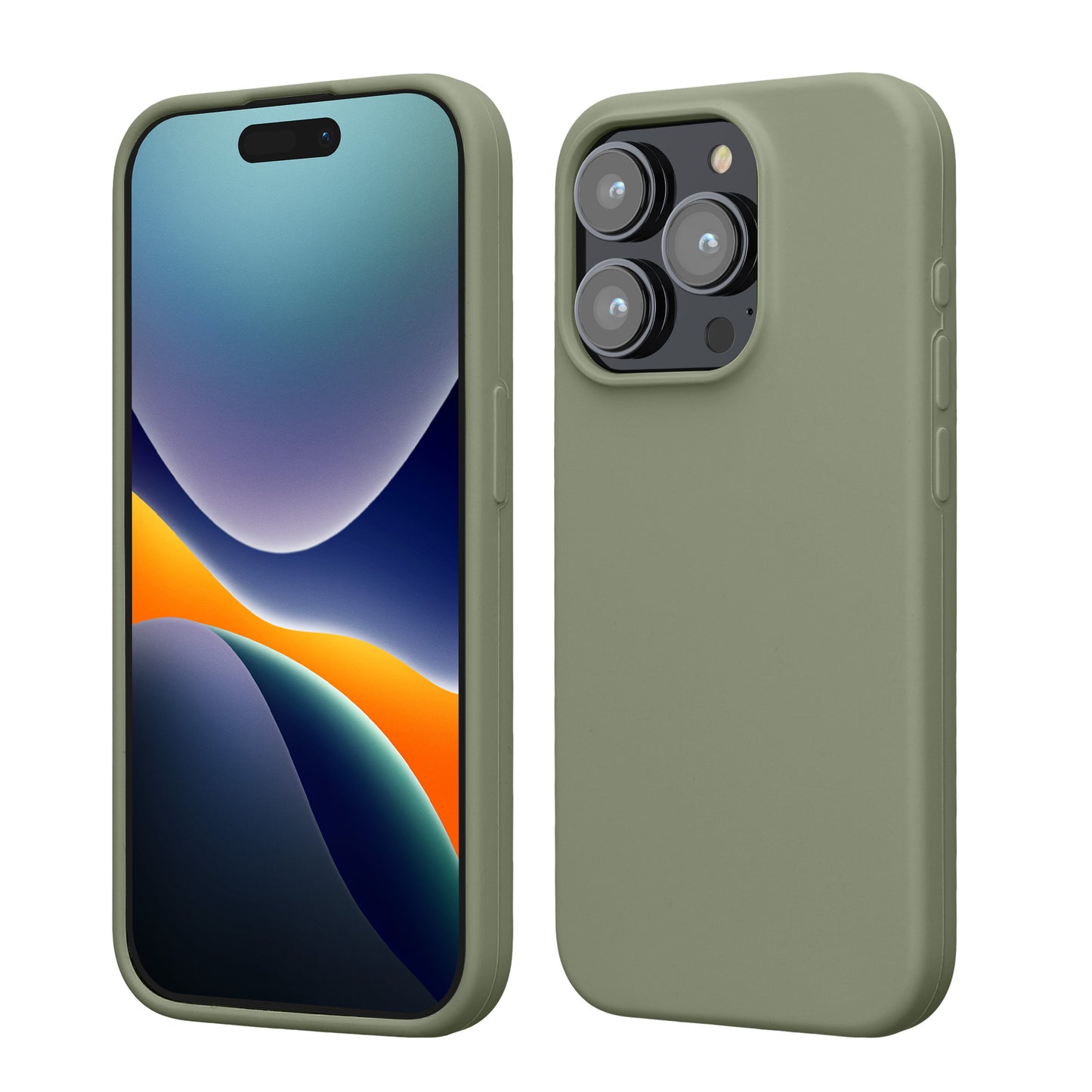kwmobile Phone Case for iPhone 15 Pro - Silicone Cover - Wireless Charging
