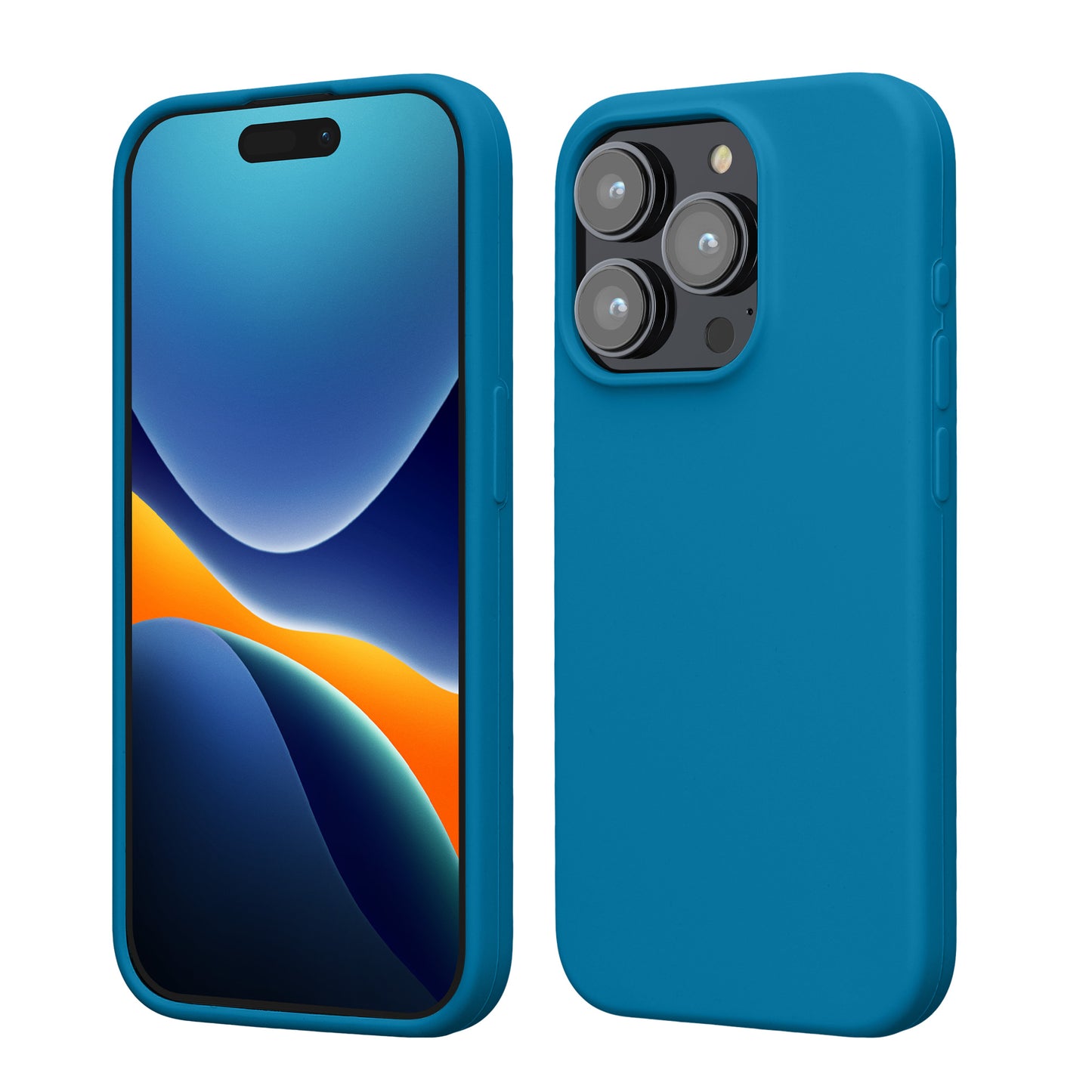 kwmobile Phone Case for iPhone 15 Pro - Silicone Cover - Wireless Charging