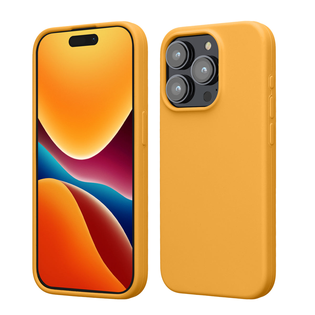 kwmobile Phone Case for iPhone 15 Pro - Silicone Cover - Wireless Charging