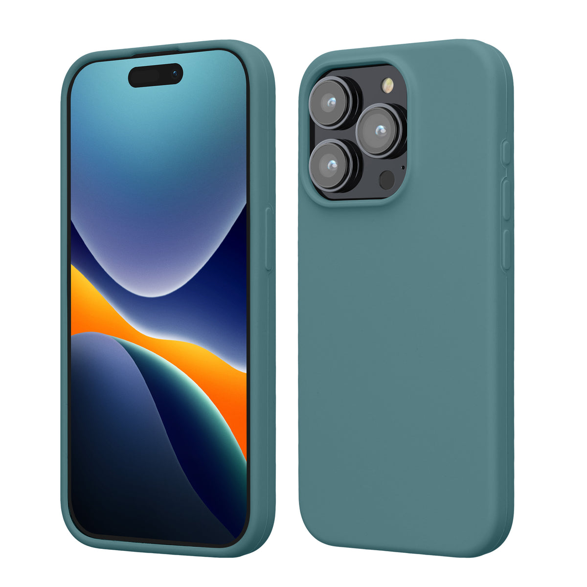 kwmobile Phone Case for iPhone 15 Pro - Silicone Cover - Wireless Charging