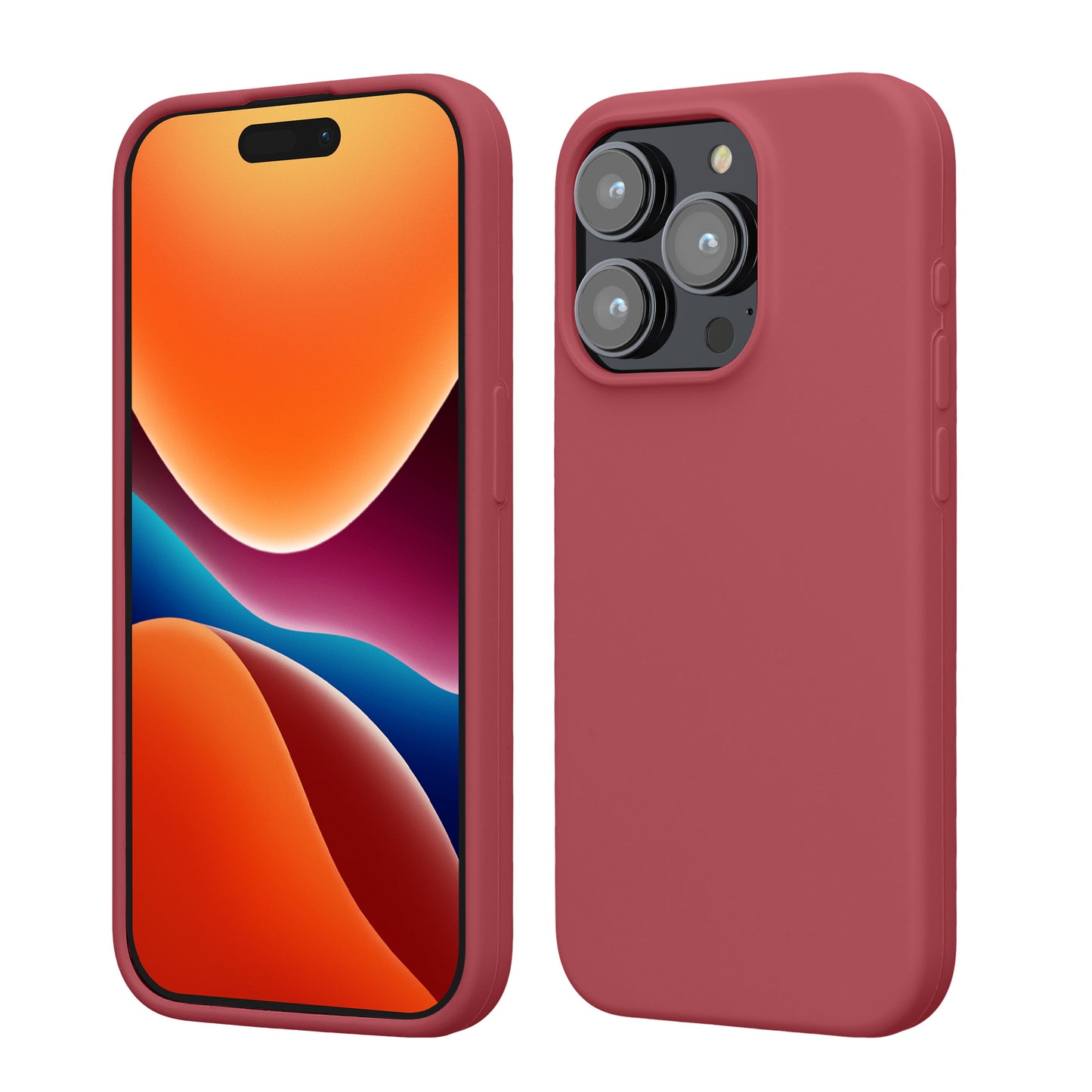 kwmobile Phone Case for iPhone 15 Pro - Silicone Cover - Wireless Charging