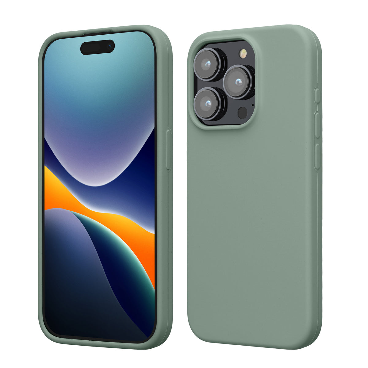 kwmobile Phone Case for iPhone 15 Pro - Silicone Cover - Wireless Charging