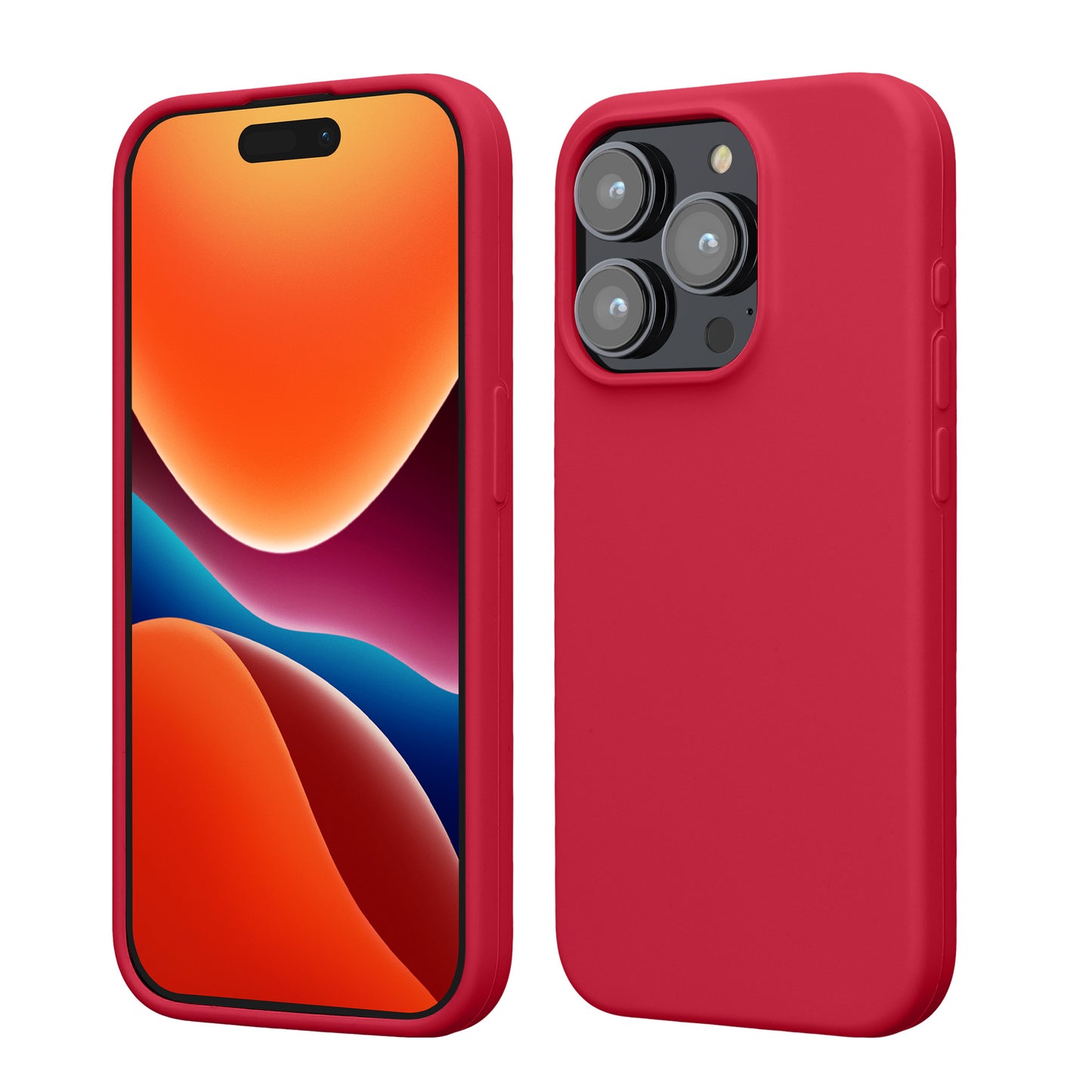 kwmobile Phone Case for iPhone 15 Pro - Silicone Cover - Wireless Charging