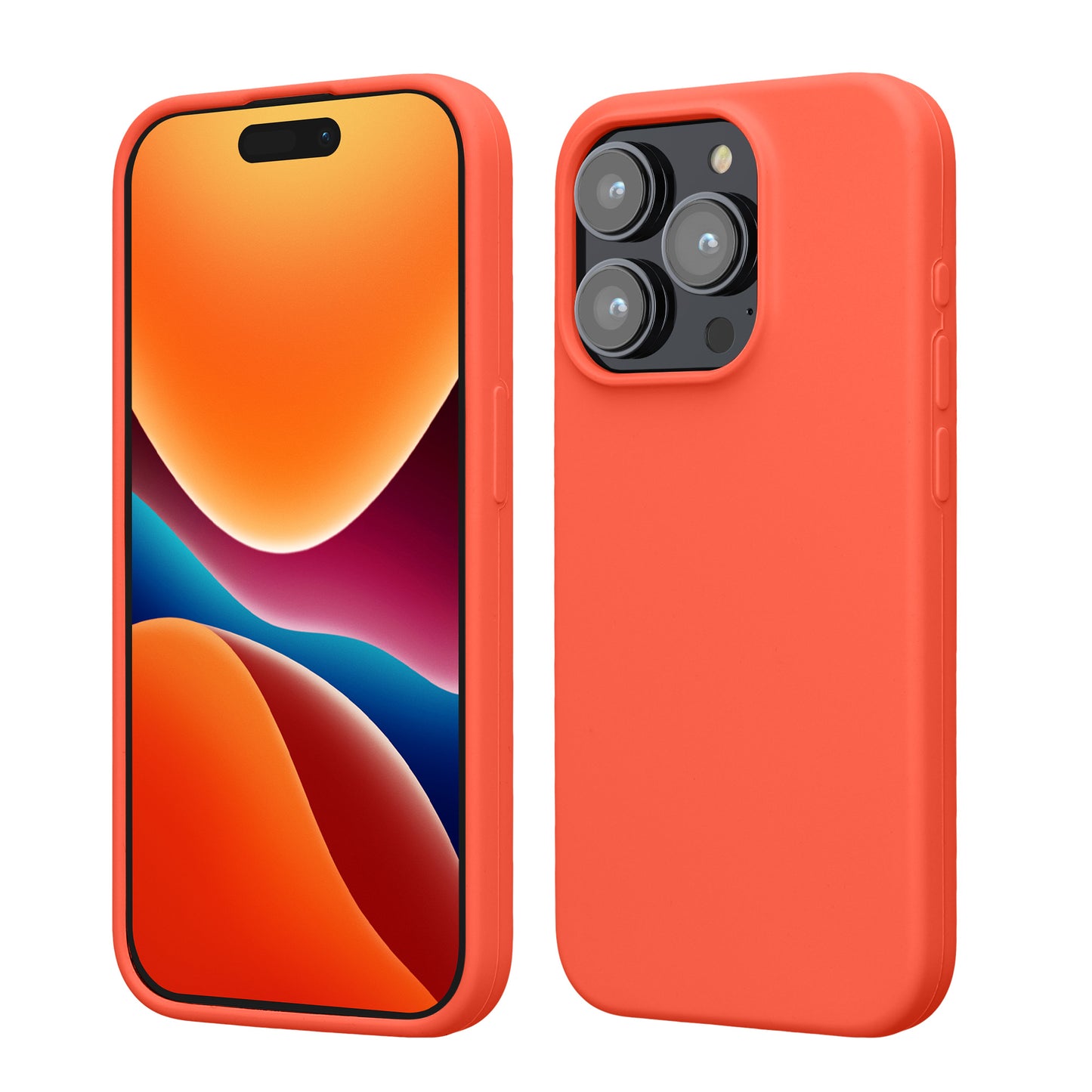 kwmobile Phone Case for iPhone 15 Pro - Silicone Cover - Wireless Charging