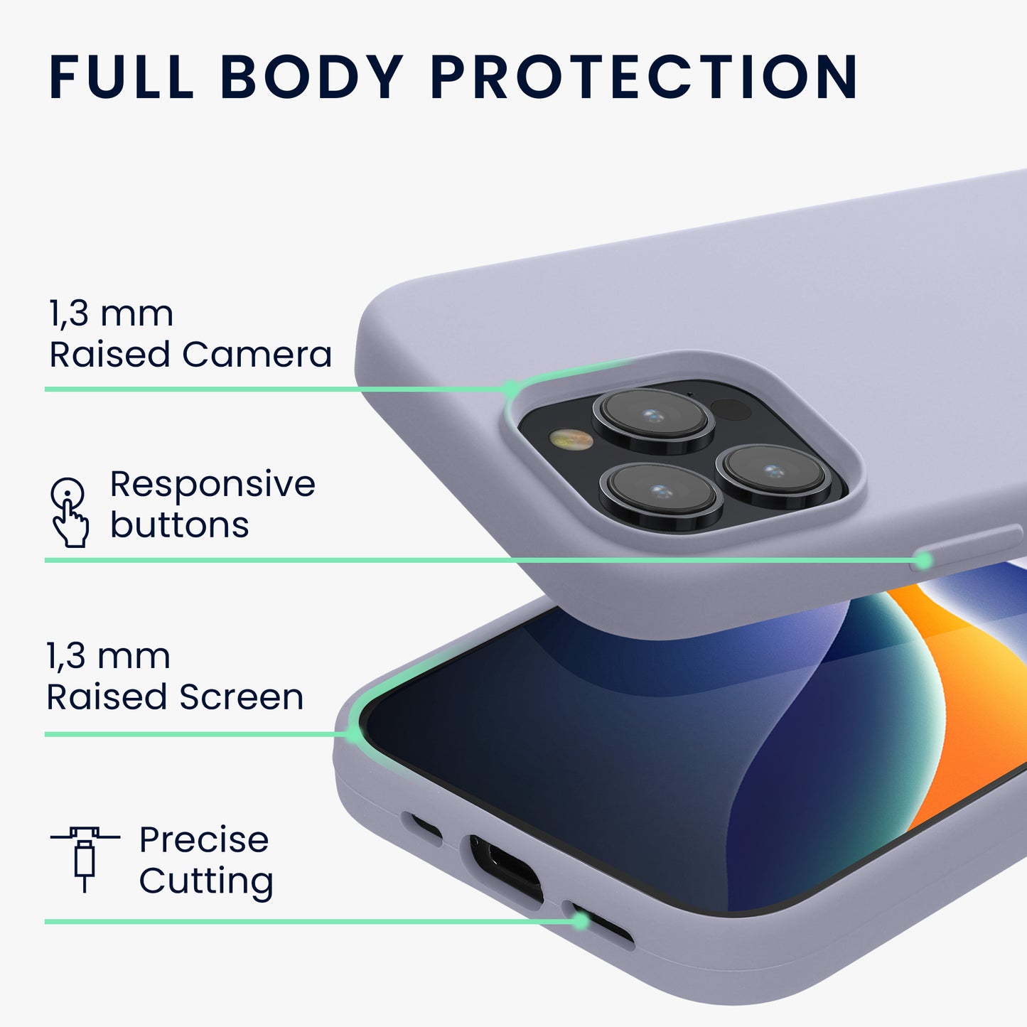 kwmobile Phone Case for iPhone 15 Pro - Silicone Cover - Wireless Charging