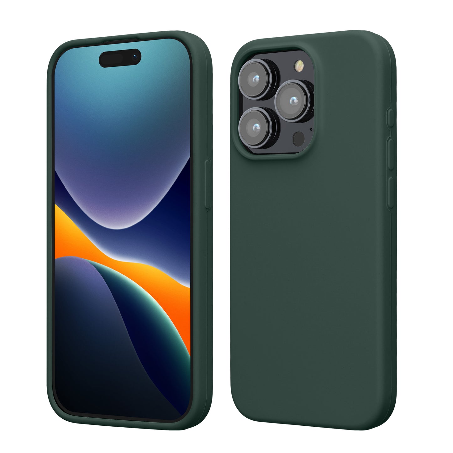 kwmobile Phone Case for iPhone 15 Pro - Silicone Cover - Wireless Charging