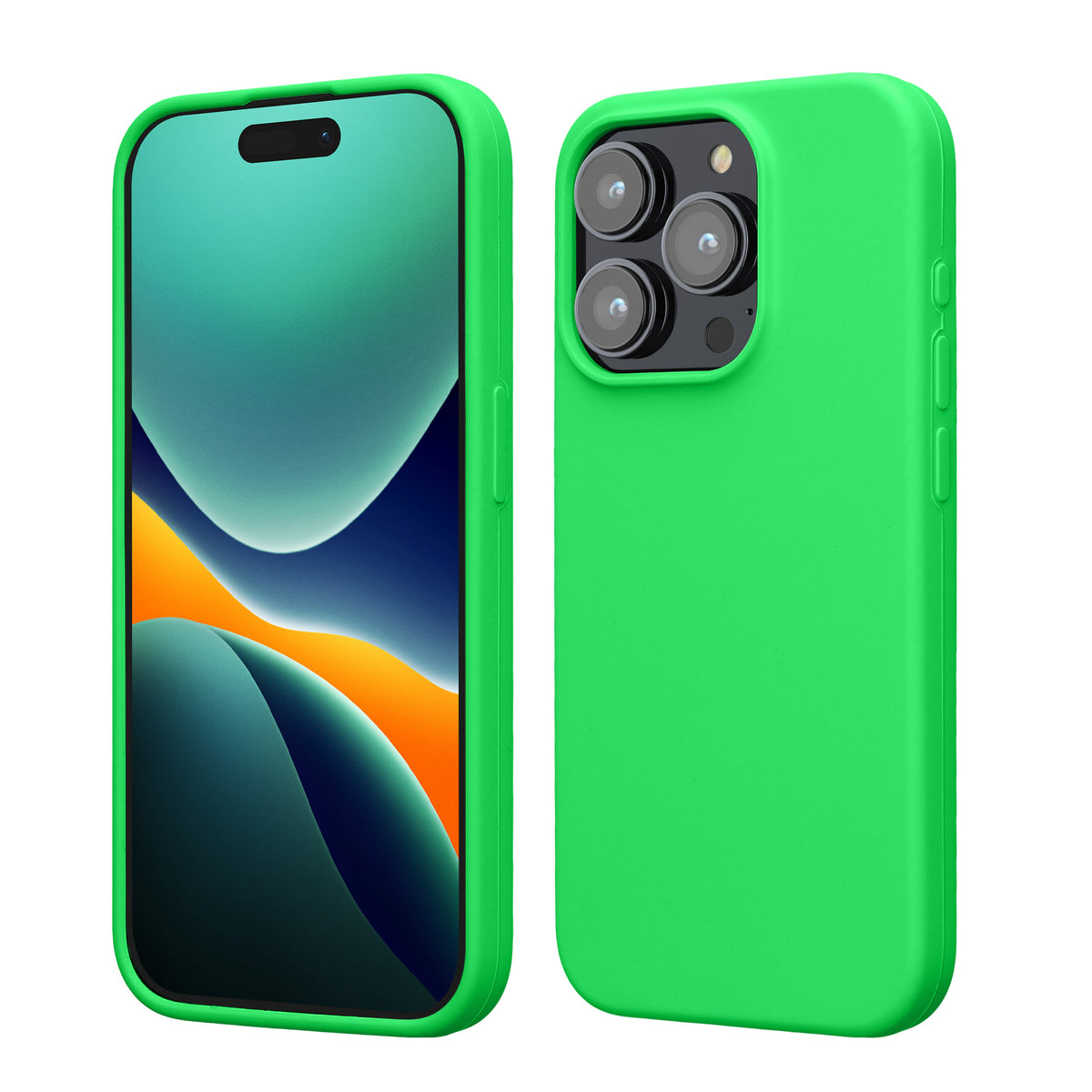 kwmobile Phone Case for iPhone 15 Pro - Silicone Cover - Wireless Charging