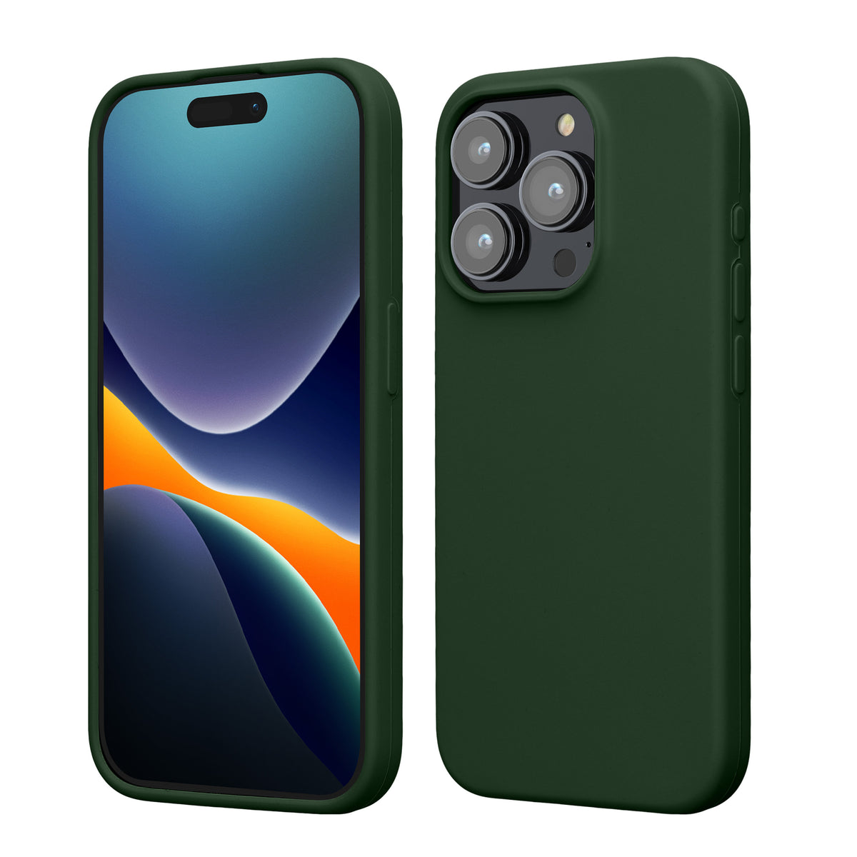 kwmobile Phone Case for iPhone 15 Pro - Silicone Cover - Wireless Charging