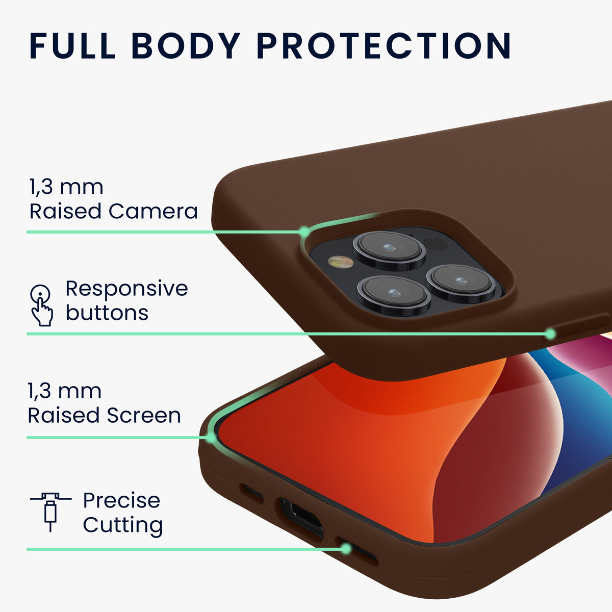 kwmobile Phone Case for iPhone 15 Pro - Silicone Cover - Wireless Charging